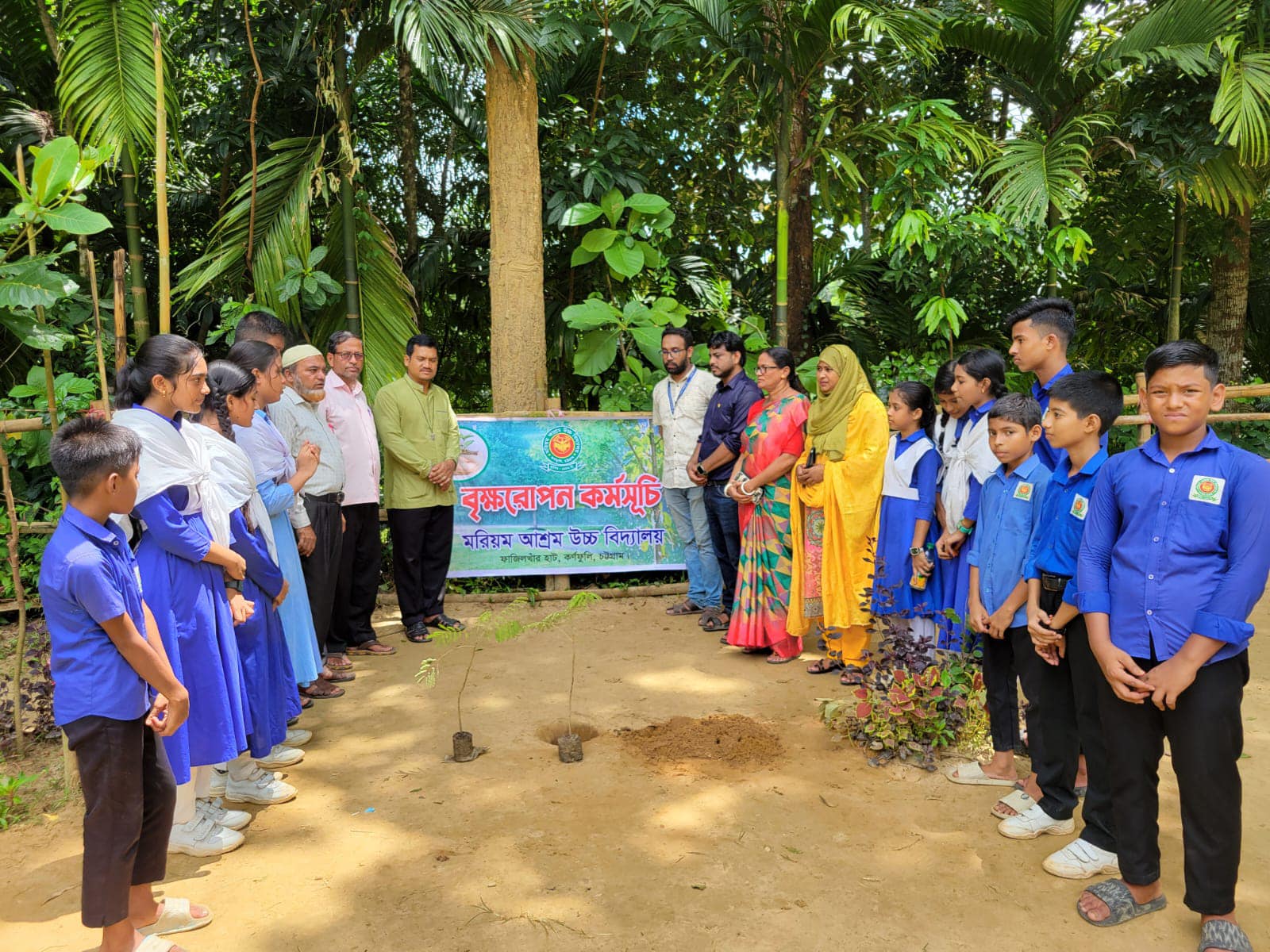 Moriam Ashram High School Plants Trees for St. Francis Feast, Embracing Environmental Care